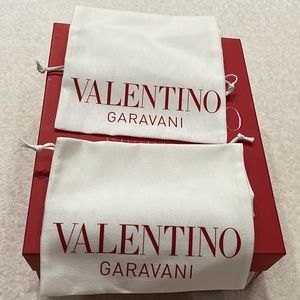 Valentino Garavani pair of shoe dust bags brand new